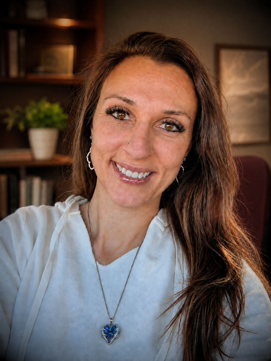 Heather, founder of Rooted Conversation, smiling